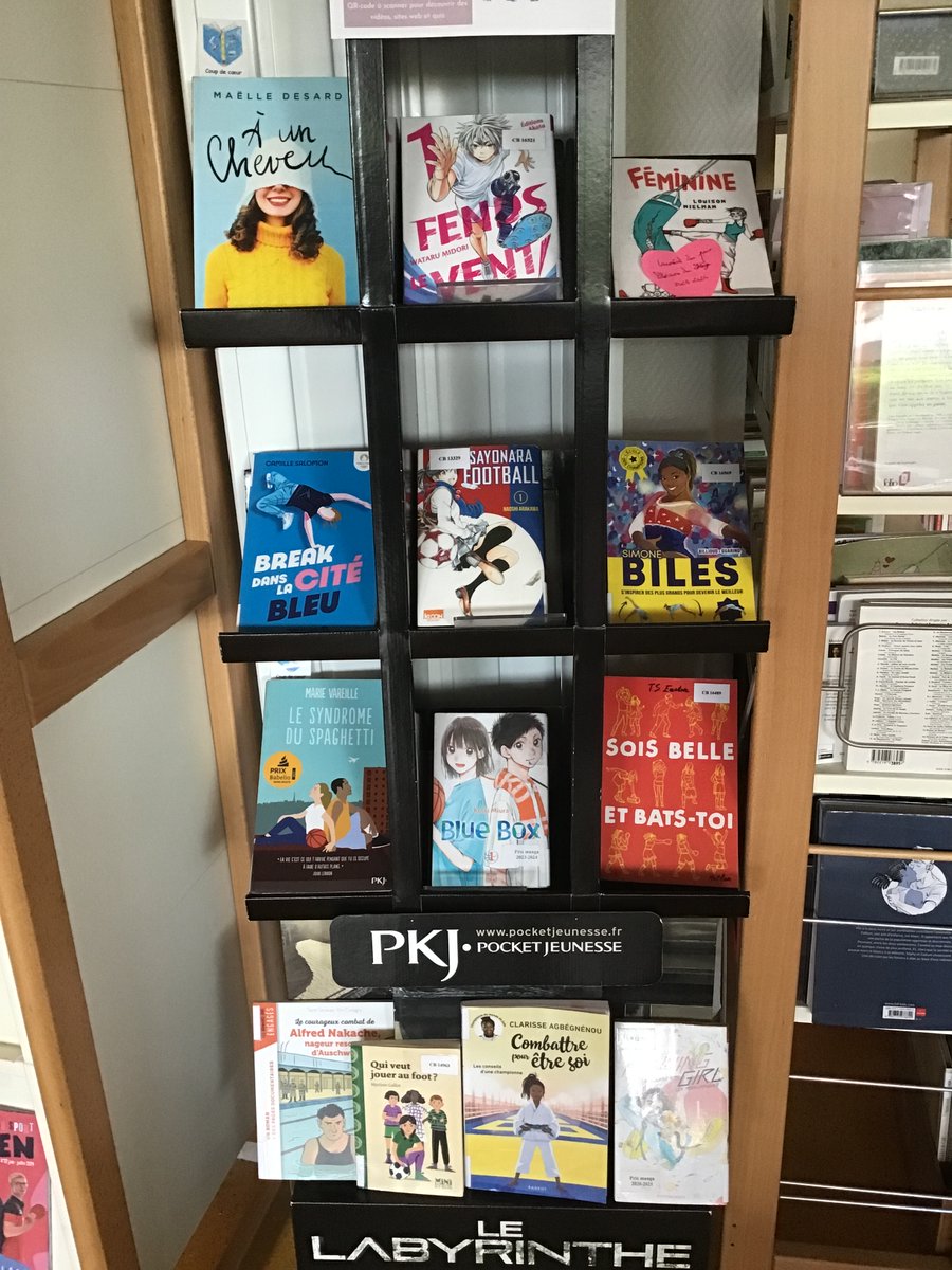 Le #sport est à l’honneur au #CDI du <a href="/collegecerisy/">Collège Anne Heurgon-Desjardins</a>  avec une exposition de ressources sur les #Jeuxolympiques  et les #jeuxparalympiques #Paris2024 . En ligne également applications.ac-normandie.fr/pmb/opac_clgAn…