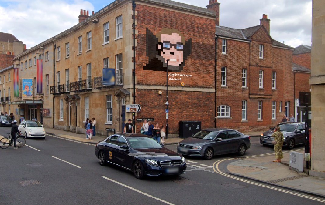 Stephen Hawking.
Oxford, United Kingdom