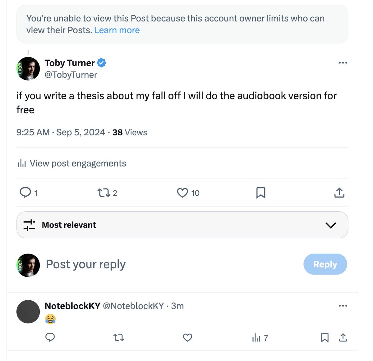 Toby Turner tweet media