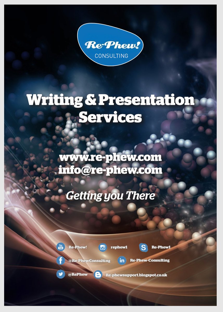 RePhew's tweet photo. Get in touch, and find out how Re-Phew! Consulting can  ensure you meet those important writing/ presentation deadlines - rephewconsulting@gmail.com https://t.co/fvbUvN7gkT