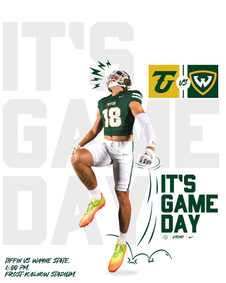 IT’S GAME DAY! 

📍Frost-Kalnow Stadium, 6 PM. 

#GRIND 🐲