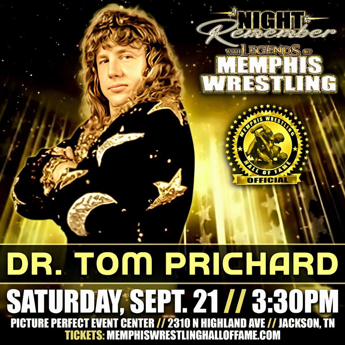 Looking forward to this. Memphis played a big part in pro wrestling and my career...
