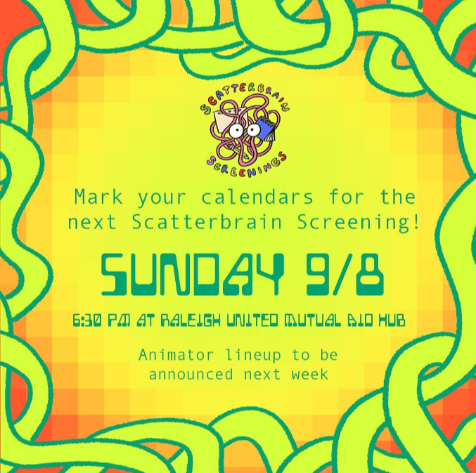 adrawer4ever's tweet photo. RDU folks! Come watch some free indie animation screening in Raleigh, sun 9/8 where I'll be sharing my first animatic shorts along w my talented friends and other creators https://t.co/ArBBQVEV48