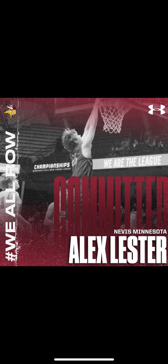 Alex Lester (@alexlester8693) on Twitter photo Go Vikings!! #committed
First off I’d like to thank my parents, I wouldn’t be playing without all the help and support from them. I would also like to thank all of my coaches for everything. Go Vikings!! <a href="/Coach_Monty/">Ryan Montgomery</a> <a href="/VCSU_MBB/">VCSU Mens Basketball</a> <a href="/VCSUVikings/">VCSU Vikings</a> Go Vikings!! #committed
First off I’d like to thank my parents, I wouldn’t be playing without all the help and support from them. I would also like to thank all of my coaches for everything. Go Vikings!! <a href="/Coach_Monty/">Ryan Montgomery</a> <a href="/VCSU_MBB/">VCSU Mens Basketball</a> <a href="/VCSUVikings/">VCSU Vikings</a>