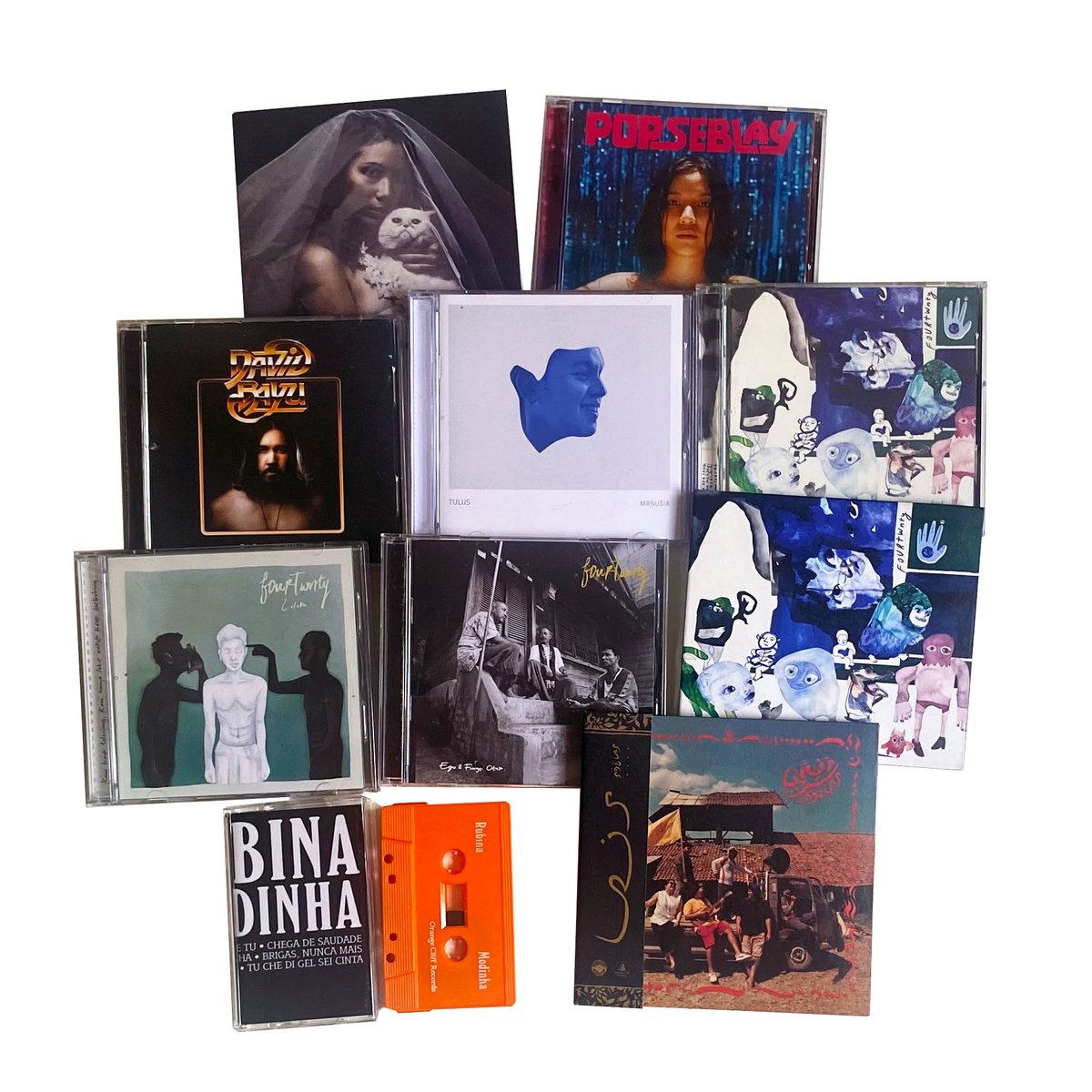New Arrival! Indonesia Artists.
Titles from Tulus, Danilla, 420, Lair, Rubina &amp; David Bayu.

Buy now : shorturl.at/koka4