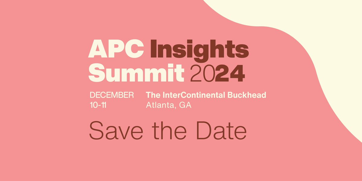 We’re excited to announce the upcoming American Peanut Council Insights Summit, taking place Dec. 10-11, 2024, at the InterContinental Buckhead in Atlanta. Registration opens Oct. 1. #PeanutInsights24