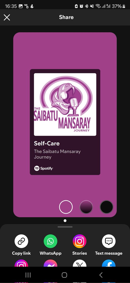 Had such an insightful conversation on self care with Sabiatu Mansaray 💫

View it here: …ibatu-mansaray-journey.simplecast.com/episodes/self-…   OR podcasts.apple.com/us/podcast/sel… OR music.amazon.com/podcasts/b66b5… 

open.spotify.com/episode/1Lvbln… 

Do make time to listen, be inspired, and share along ✨️  <a href="/TheSMJourney/">TheSaibatuMansarayJourney</a>

#tbt