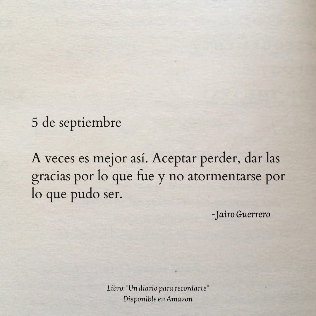 5 de septiembre. ✍🏻