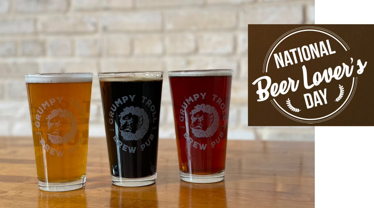 GrumpyTrollBrew's tweet image. A holiday worth celebrating 🍻 #NationalBeerLoversDay