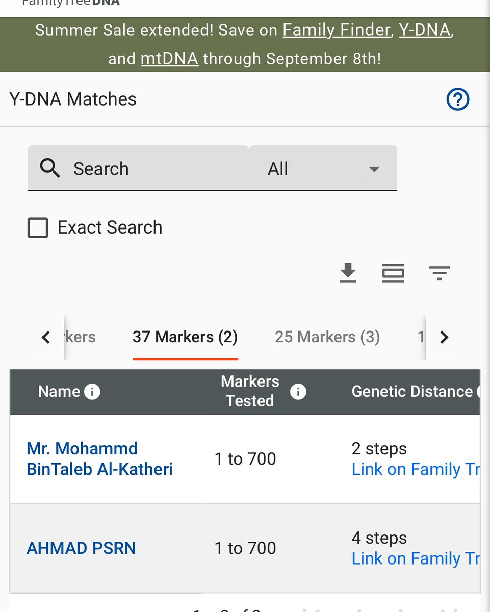 HDM_DNA's tweet photo. اعلان 1-9

يسر مشروع حضرموت الجيني ان يعلن لكم نتيجة فحص
للعينه رقم : FTDNA - MI79140

الاسم: عبدالله (آل عبدالله بن مرعي) بن طالب الكثيري الشنفري

المنطقة: حضرموت - مديرية شبام

السلالة           : #j2b_m205 
التحور           : #Y45447
التحور الفرعي: #Y131355 https://t.co/eMs43cRnHn