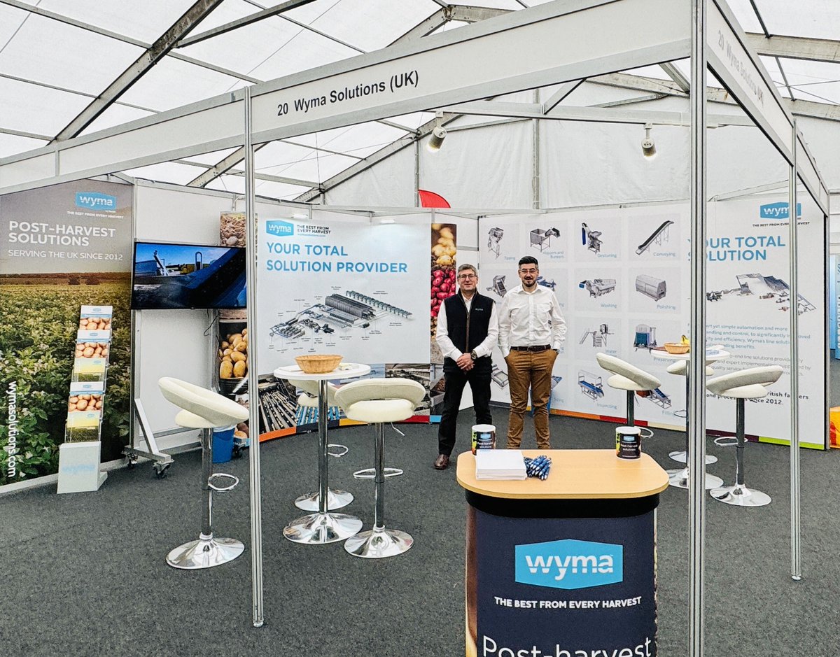 wymasolutions's tweet photo. With Potato Days UK officially wrapped up for 2024, we would like to thank all of those who visited our stand over the last two days, see you again next year!
#foodprocessing #foodindustry #agribusiness #Fortifi https://t.co/7v20fPwrIl