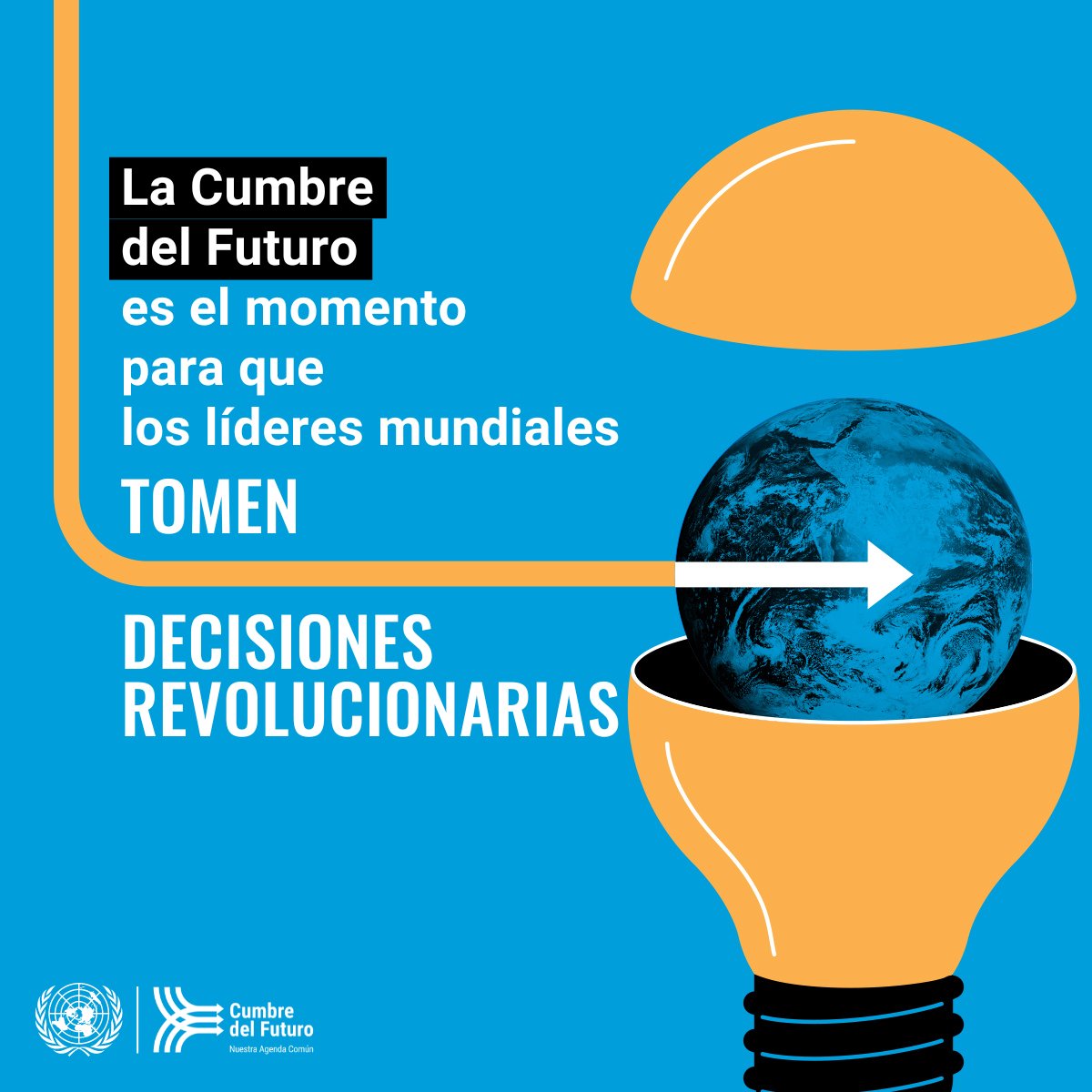 ONU_es's tweet photo. En Septiembre, los líderes mundiales tienen una oportunidad única.

Las decisiones que tomen en la #CumbreDelFuturo serán clave para afrontar los retos de hoy y los desafíos del mañana.

Más: https://t.co/0qXZTUBTk5 https://t.co/VB2eKML3sV