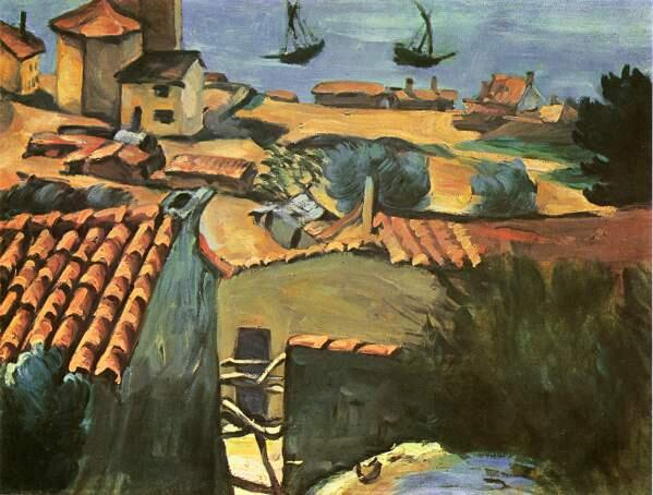 infozone3's tweet image. ''Le village des pêcheurs à l'Estaque " vers 1870 Paul Cézanne #art ...