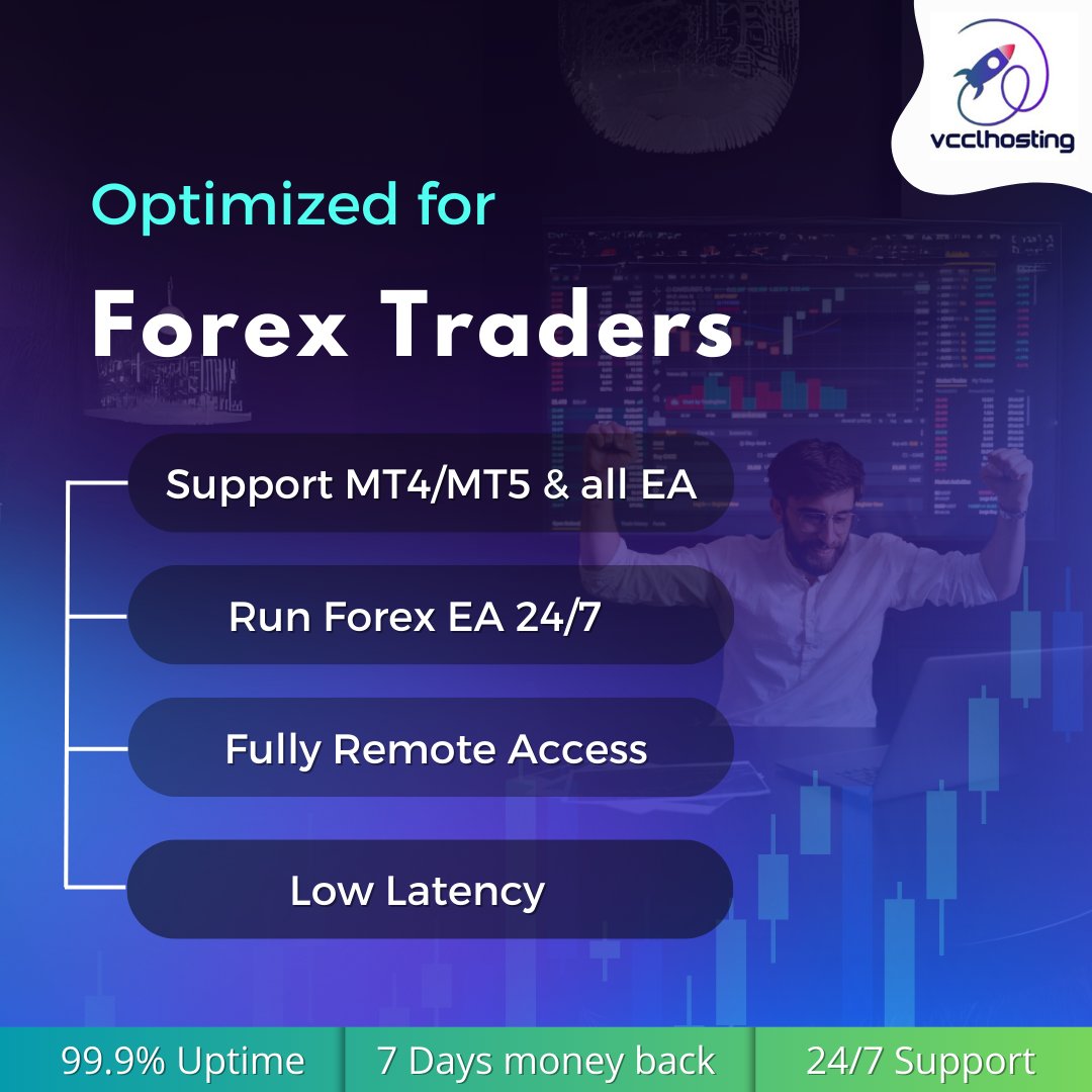 VCCLHosting's tweet image. Forex servers often provide low latency, which means trades are executed faster. Forex servers are usually equipped with strong security measures to protect sensitive trading information and prevent unauthorized access or cyber-attacks.
#forexserver #tradingserver #trading