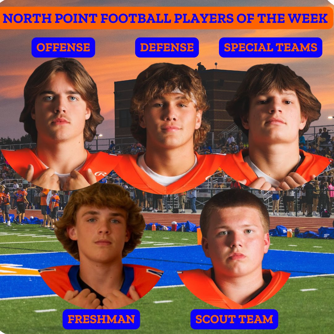 Congrats to our Week 1 POTW!

O: <a href="/HoytGregory5/">Hoyt Gregory</a> 
D: Brody Wilmes
ST: Brendan Dickherber
Scout: Jaxon Kutcher
F: Levi Crigler

#BeGREAT