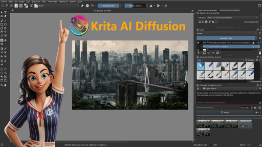 quantum_babylon's tweet photo. Ha llegado septiembre y para que la vuelta a la rutina sea más llevadera os aconsejamos un recurso gratuito para usar Inteligencia Artificial con imágenes: Krita + AI Diffusion, con el muchos podéis olvidaros de Photoshop! Lo hemos probado y es muy potente! 😱😍💪 Hilo🧵➡ https://t.co/O5hrBiA5Aa