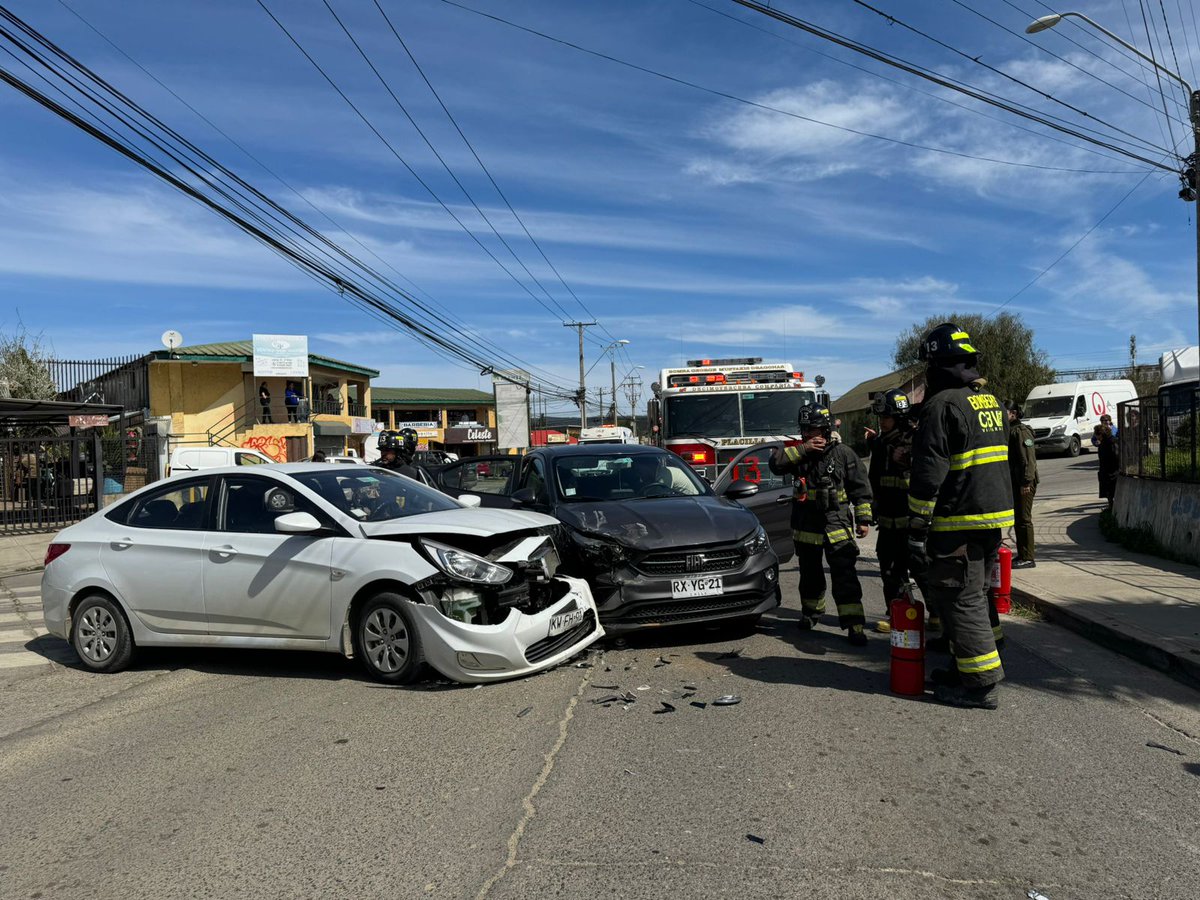 #PLACILLA: Colision de vehículos menores, en Retén Obispo Valdes, dos personas lesionadas