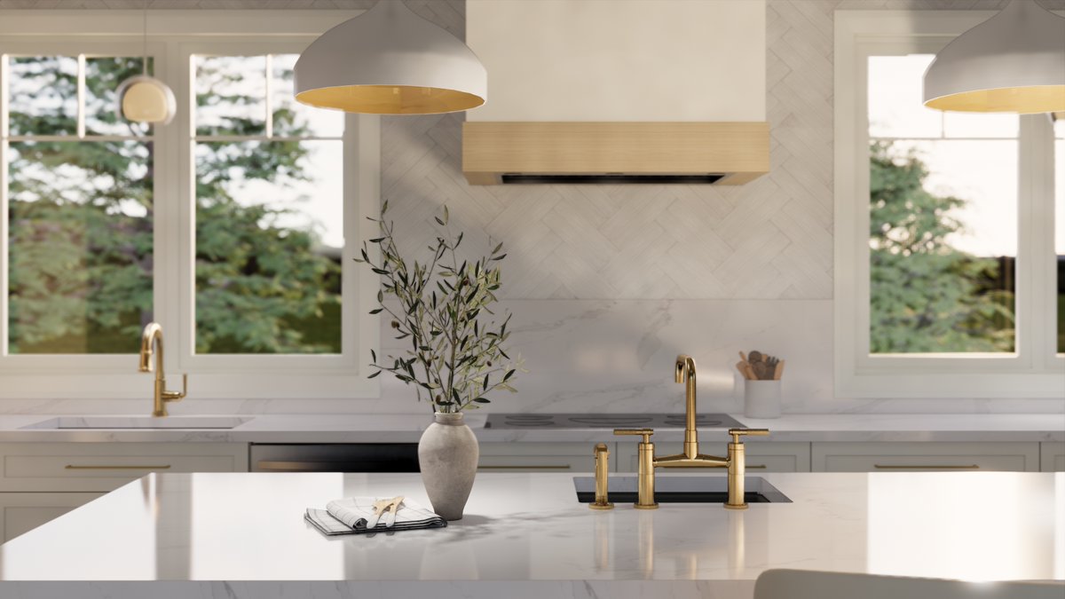 The interior design process is  a crucial step in ensuring our clients feel confident. We take pride in presenting conceptual renderings early on. Swipe to see the transformation—from a conceptual rendering during the preliminary phase to a site photo near the end of the project!