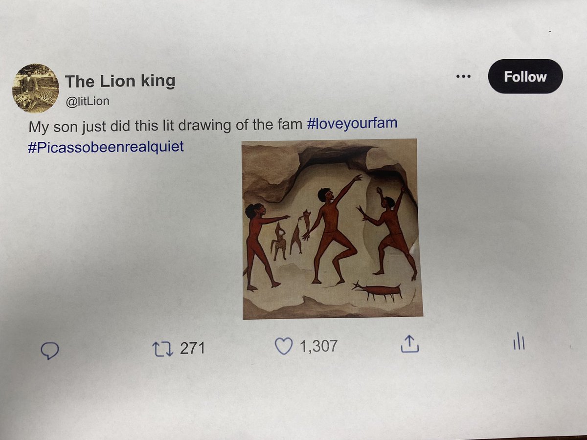 Lacy Greco (@lacygreco3) on Twitter photo 5th grade <a href="/NISDLeonSprings/">Leon Springs Elementary</a> @nisd <a href="/NISD/">Northside ISD</a>GTAA made Prehistoric current! They used teacher-generated AI cave art images from <a href="/DeepAI/">DeepAI</a> & created their own <a href="/X/">X</a> posts! Then made their own tools! Never a dull moment in #GrecoSquad <a href="/graciemespinoz4/">Gracie Espinoza</a> #ifyoureboredyouredoingitwrong 5th grade <a href="/NISDLeonSprings/">Leon Springs Elementary</a> @nisd <a href="/NISD/">Northside ISD</a>GTAA made Prehistoric current! They used teacher-generated AI cave art images from <a href="/DeepAI/">DeepAI</a> & created their own <a href="/X/">X</a> posts! Then made their own tools! Never a dull moment in #GrecoSquad <a href="/graciemespinoz4/">Gracie Espinoza</a> #ifyoureboredyouredoingitwrong