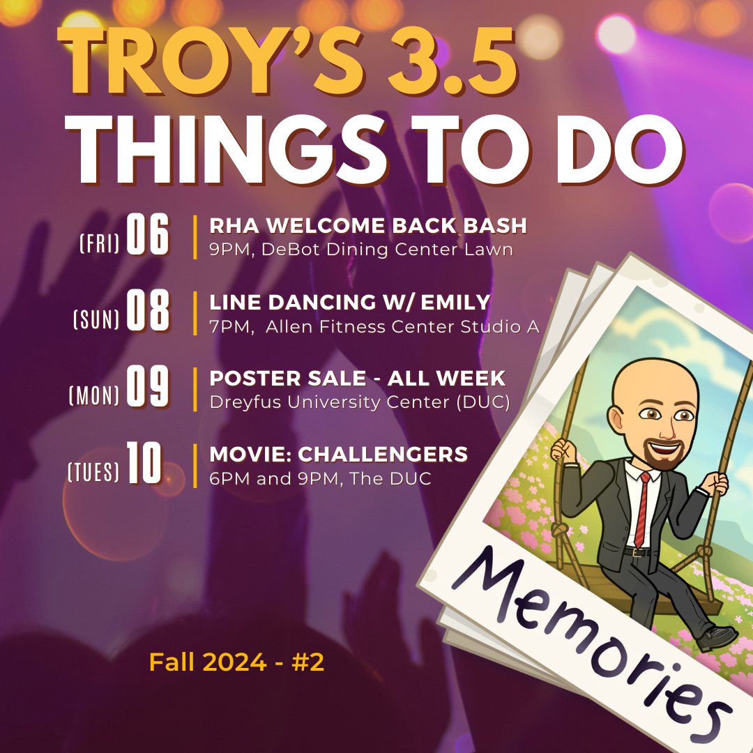 UWSPDOS's tweet image. Troy (your Dean of Students) is moderately famous for his lists of 3.5 things - just ask your Student Government Association ;c). So - &quot;Troy&apos;s 3.5 Things To Do&quot; just for you!! #UWSP #DoStuff #YouMatter #PointCares