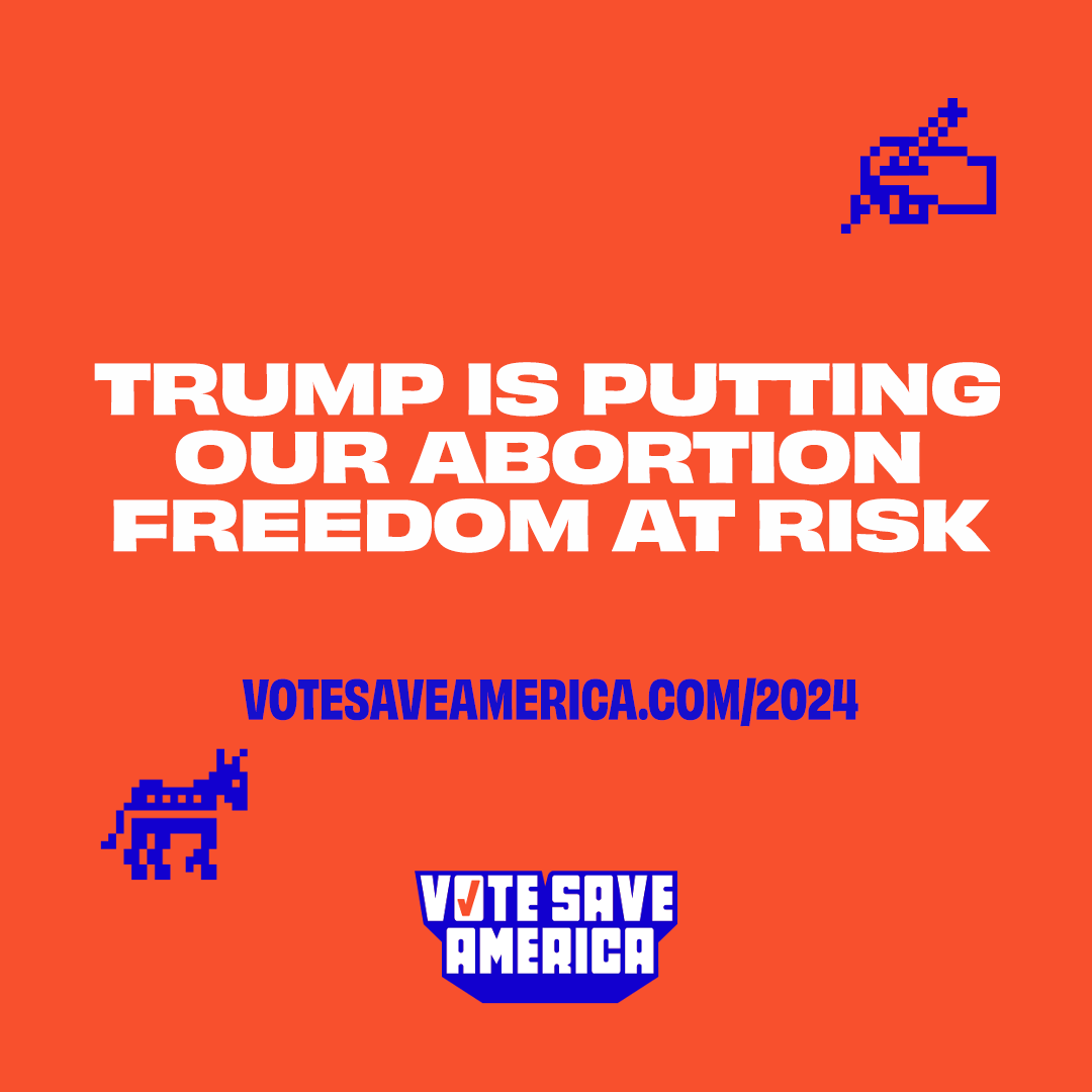votesaveamerica's tweet photo. Organize or else...Donald Trump may sign a national abortion ban into law. Join the fight to stop him 👉 https://t.co/GVtb5OpUnj
#VoteSaveAmerica #OrganizeOrElse #Abortion #Vote https://t.co/vMW5hhLkGB