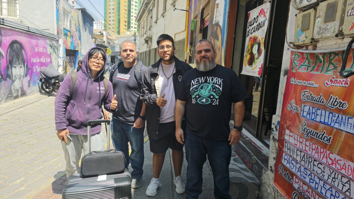 Here we are doing some exploration and trying local food.  #Punishment3