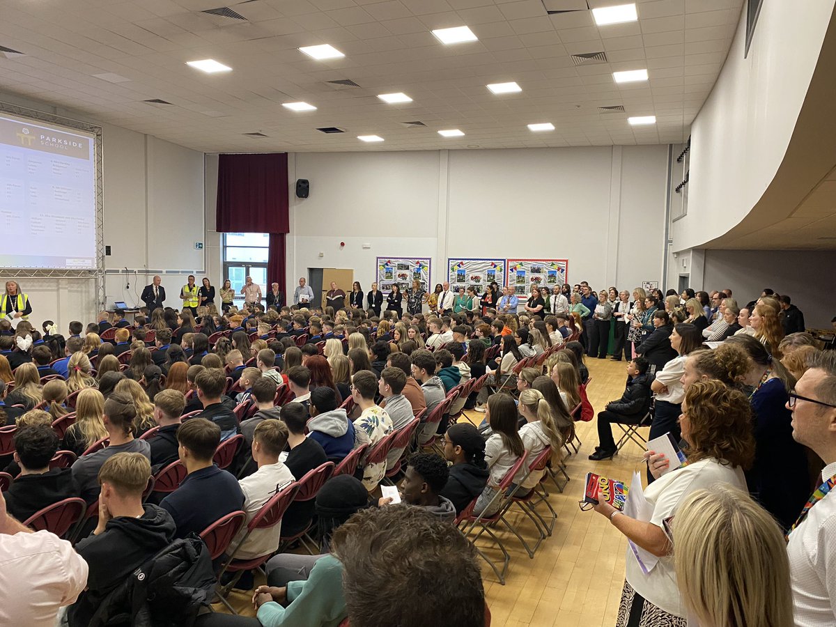 Steve Tighe (@stighe9a) on Twitter photo Brilliant start to our first day <a href="/ParksideCulling/">ParksideCullingworth</a> with a massive welcome from every single member of staff to all of our new year 7 and post 16 students in the hall. Brilliant start to our first day <a href="/ParksideCulling/">ParksideCullingworth</a> with a massive welcome from every single member of staff to all of our new year 7 and post 16 students in the hall.