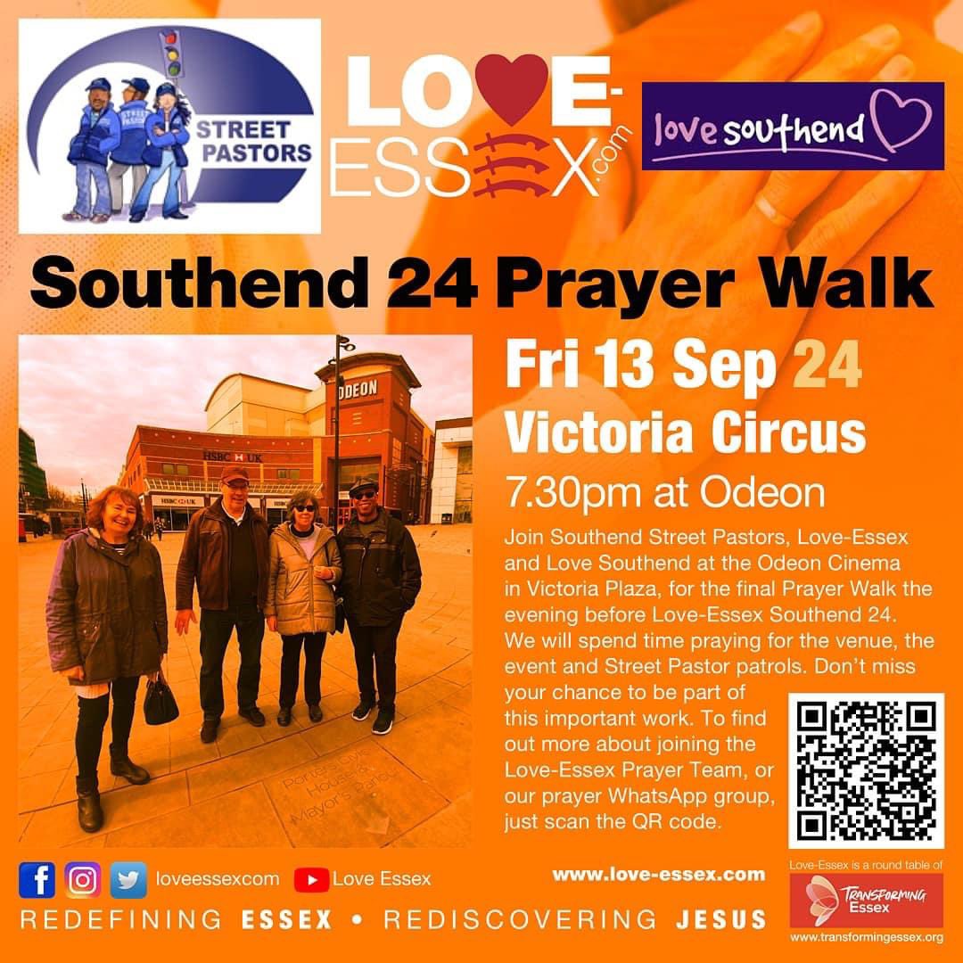 Our Exciting Outdoor Event Sat 14th September is nearly here. Are you coming🙏🙏🙏 Prayer Walk the night before #Southend #Essex <a href="/VisitSouthend/">Visit Southend</a> <a href="/SouthendCityC/">Southend-on-Sea City Council</a> <a href="/SouthendStreetP/">SouthendStreetPastor</a> <a href="/bbcsoutheast/">BBC South East</a> <a href="/southend_city/">Southend City</a> <a href="/BBCEssex/">BBC Essex</a> <a href="/Hirst4EssexPFCC/">Roger Hirst - for Essex</a> <a href="/chelmsdio/">Chelmsford Diocese</a> <a href="/CTEEL_/">CTEEL</a> <a href="/PremierRadio/">Premier Christian Radio</a> <a href="/revelationtv/">RevelationTV</a>