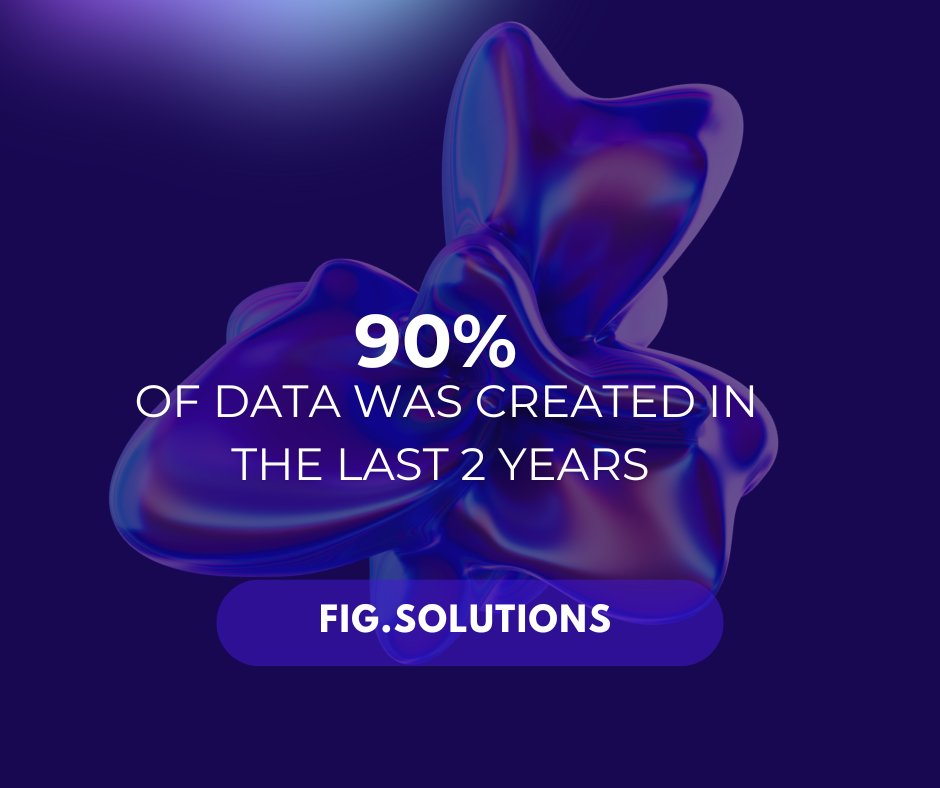 TheFIGsolutions's tweet image. Did you know 90% of Data was created in the last 2 years? Don’t let your business fall behind. Partner with Fig Solutions to harness the power of your data and drive innovation. Contact us today to get started!