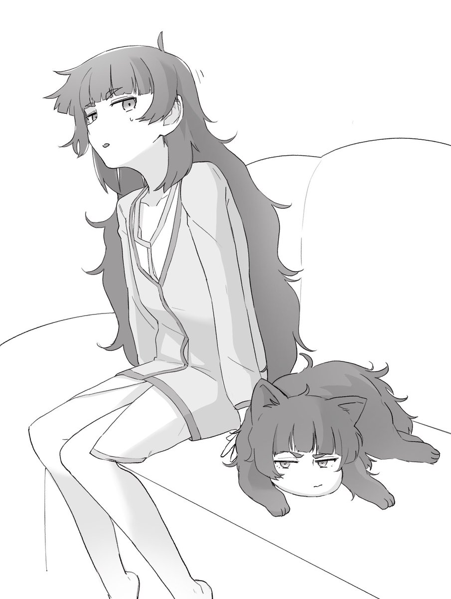 真帆と不本犬🐶
 #ポメラニマホ 