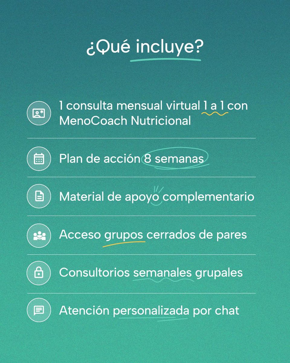 El #MenoPlan es tu aliado en la menopausia. Un plan de 8 semanas para mejorar tu bienestar físico, emocional y mental💪

✔️ Diagnóstico personalizado
✔️ Consultas 1 a 1 con especialistas
✔️ Info clara y práctica
✔️ Comunidad para aprender juntas

No estás sola💖 ¡Sumate ahora!