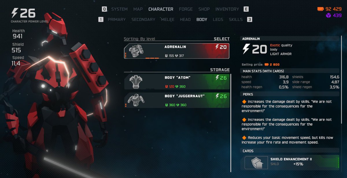 Update for CyberCorp #10
New:
- Viewing the mission loot that can drop (select a mission on the map and press G)
- New mission: hardcore in two variants with level 60 loot (Unlocks after defeating the final story boss on a high difficulty)
- New exotic: Adrenaline, can be found