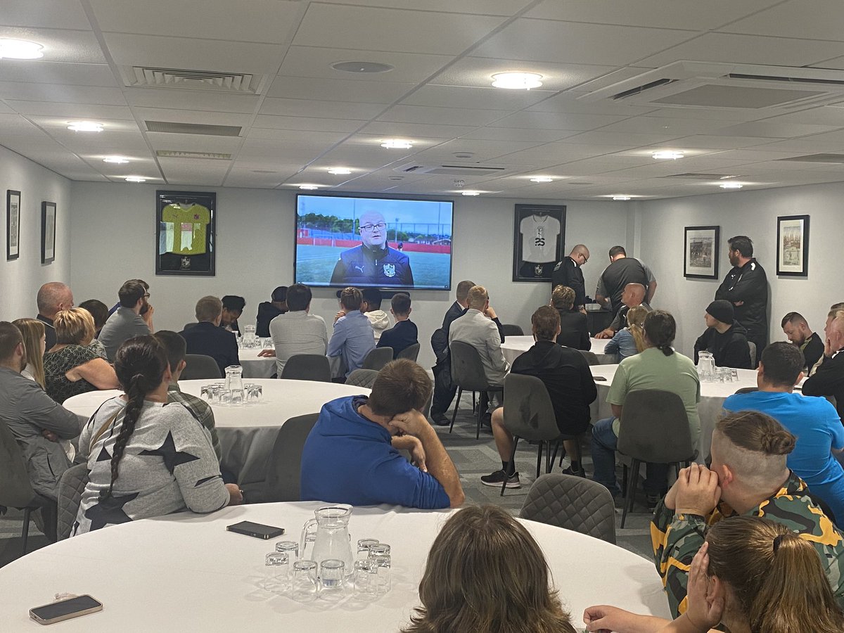 PVFCFoundation's tweet photo. ⚽️ Pan Disability Induction Evening ⚽️

✏️ Setting standards and expectations for the coming season and getting players ready to go! 

“Disability isn’t a barrier, it’s just a chance to do things differently!”

#pvfc https://t.co/RjPxnB67sH