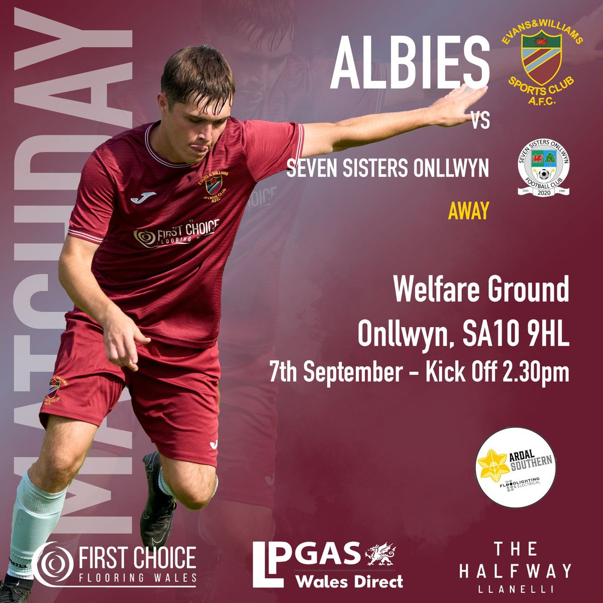 We are back in league action this Saturday as we make the short journey to Onllwyn to face <a href="/7SistersOnllwyn/">Seven Sisters Onllwyn AFC</a> .

‘Nôl i gemau’r gynghrair ddydd Sadwrn wrth i ni wneud y daith fer i Onllwyn i wynebu Blaendulais.