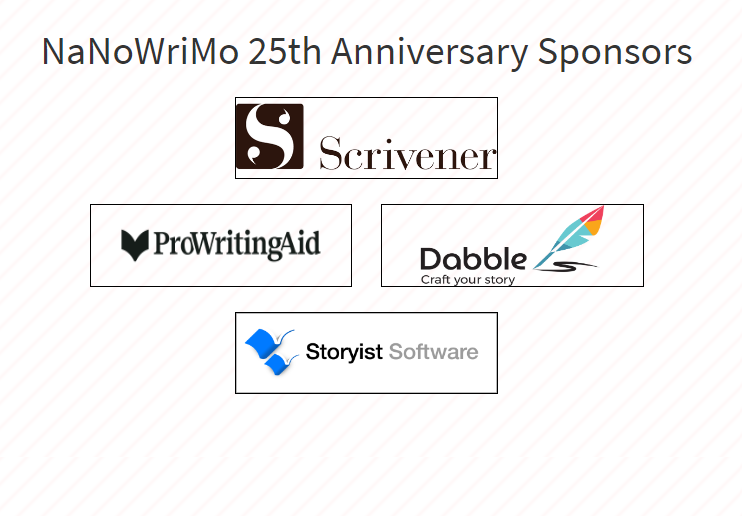 On the left are NaNoWriMo's sponsors before last year's grooming scandal, on the right are NaNoWriMo's sponsors now. It's rare to see decay like this in just 9 months