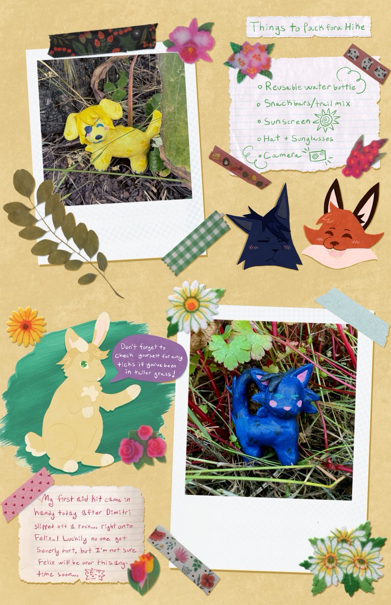 caninedisorder's tweet image. super late to posting this because life got crazy, but my pieces for the @faerghusfour community zine!! i had so much fun with this and everyone was so wonderful 💙✨