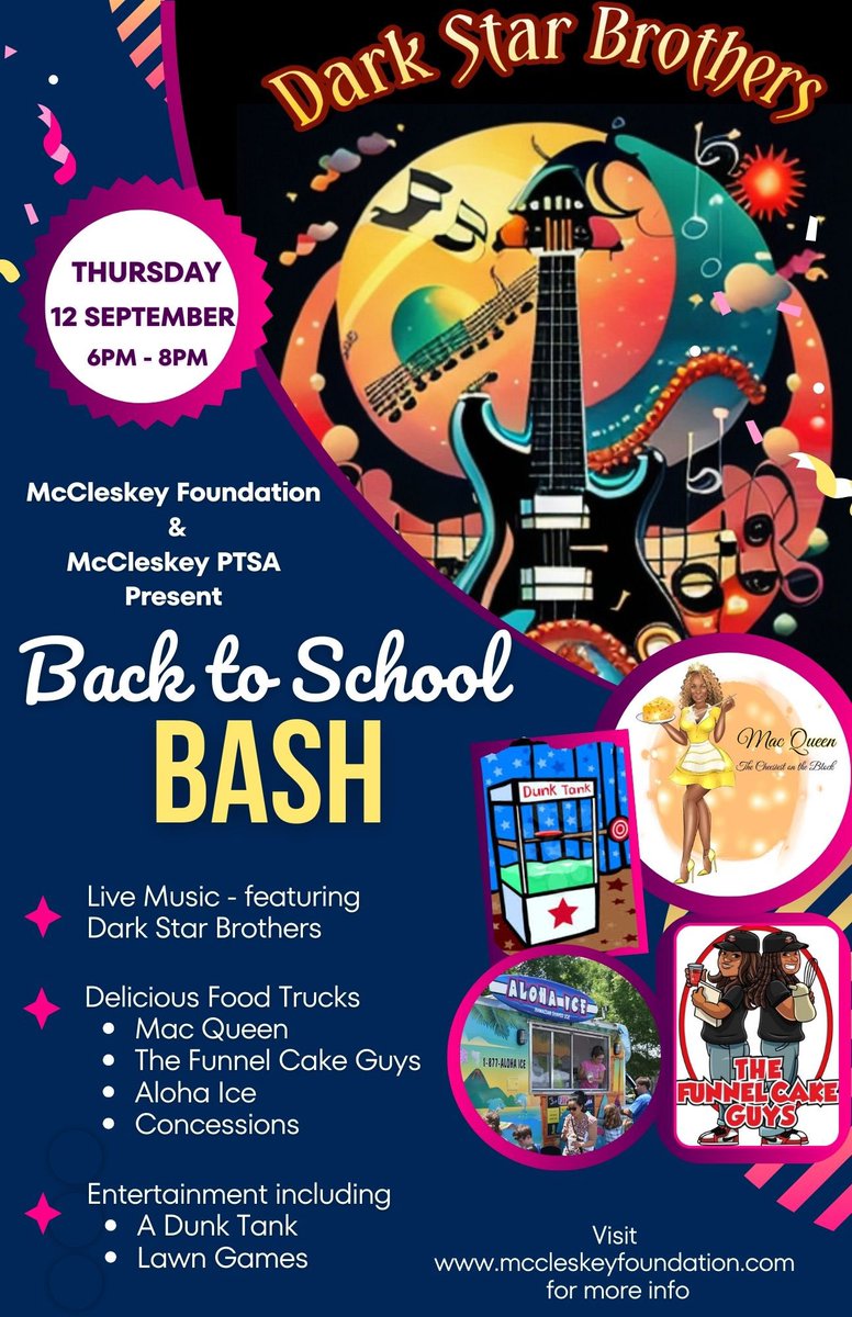 Join us for our Back to School Bash 🙌