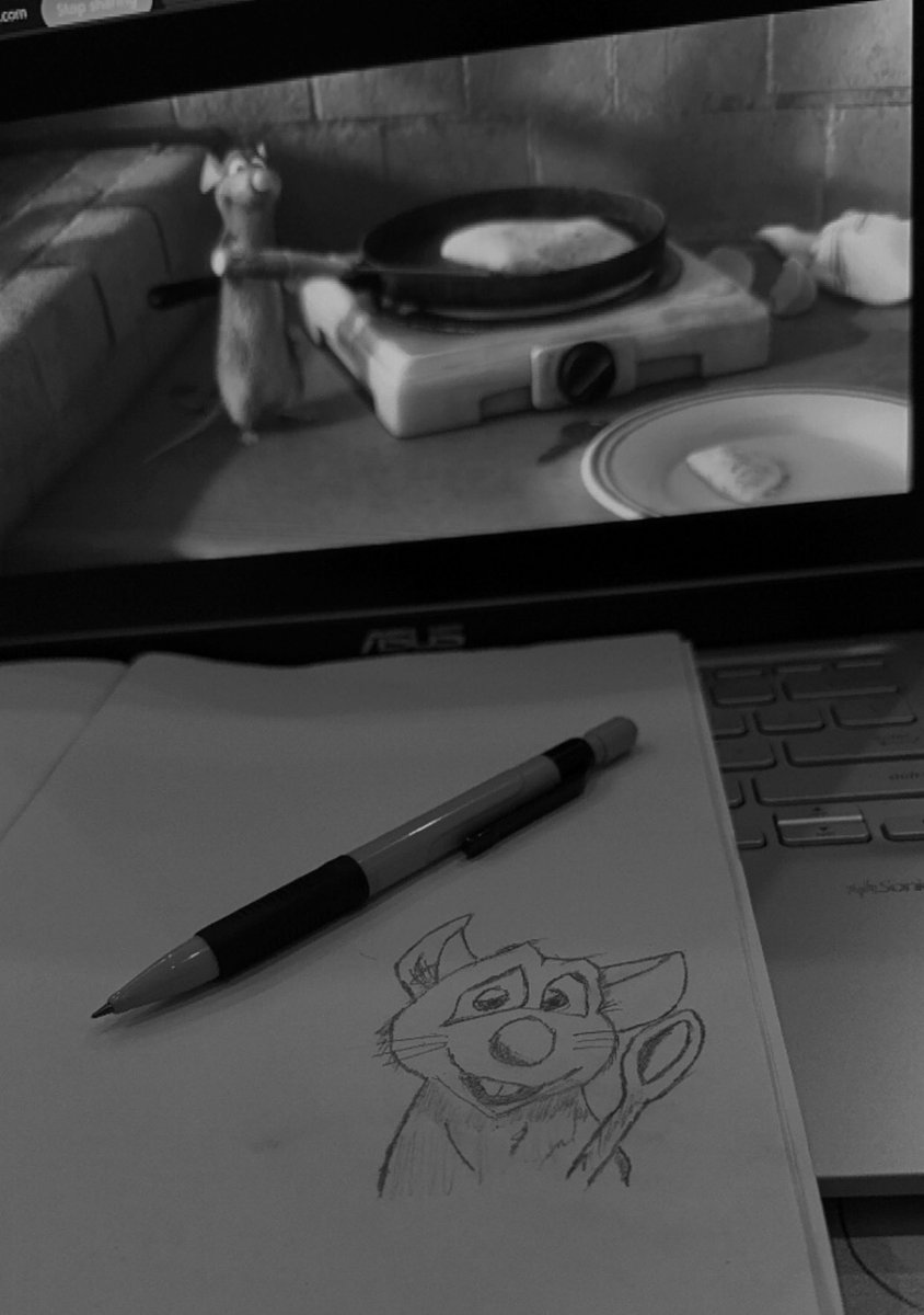 SedhaKartik's tweet image. Remy’s cooking, I’m sketching. 🐭🎨 #Ratatouille #SketchArt #AnimationInspiration #ArtLover #CreativeVibes #MovieArt
