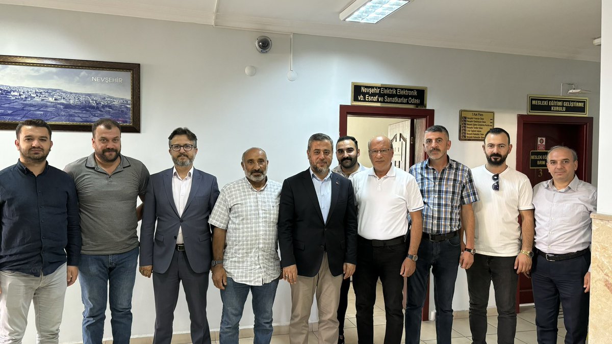 📍Nevşehir Rehberler Odası
📍Nevşehir Terziler Odası
📍Nevşehir Bakkallar ve Bayiler Odası
📍Nevşehir Elektrik Elektronik Odası

Milletvekilimiz <a href="/MvSuleymanOzgun/">Süleyman Özgün🇹🇷</a> , Merkez İlçe Başkanımız <a href="/av_muratozkaya/">AV.MURAT ÖZKAYA</a> , Merkez İlçe Başkan Yardımcılarımız   <a href="/ziya_ceri/">Ziya Çeri 🟢🇹🇷</a>  ve <a href="/naciaranmis/">naciaranmis</a> ile