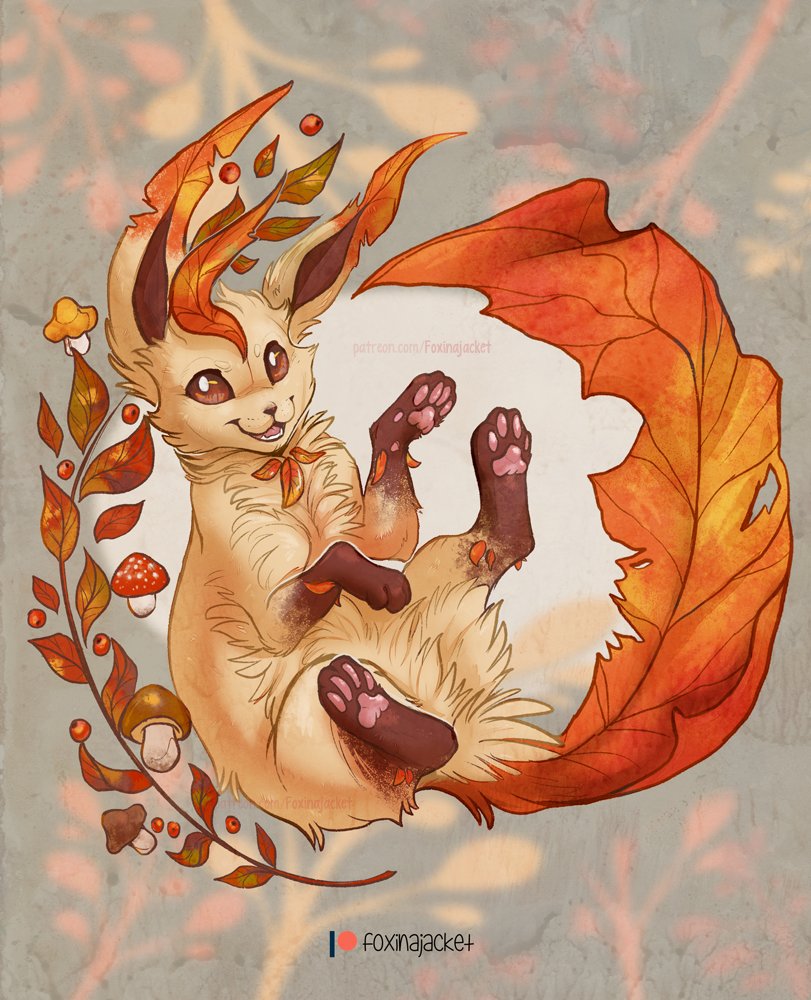 foxinajacket's tweet image. 🍂 Autumn Leafeon 🍂

I feel Autumn already... &amp;lt;3
I love how this season brings out such beautiful colours and cozy vibes🧡

How are you feeling? Is this season treating you well?

#Leafeon #Autumn