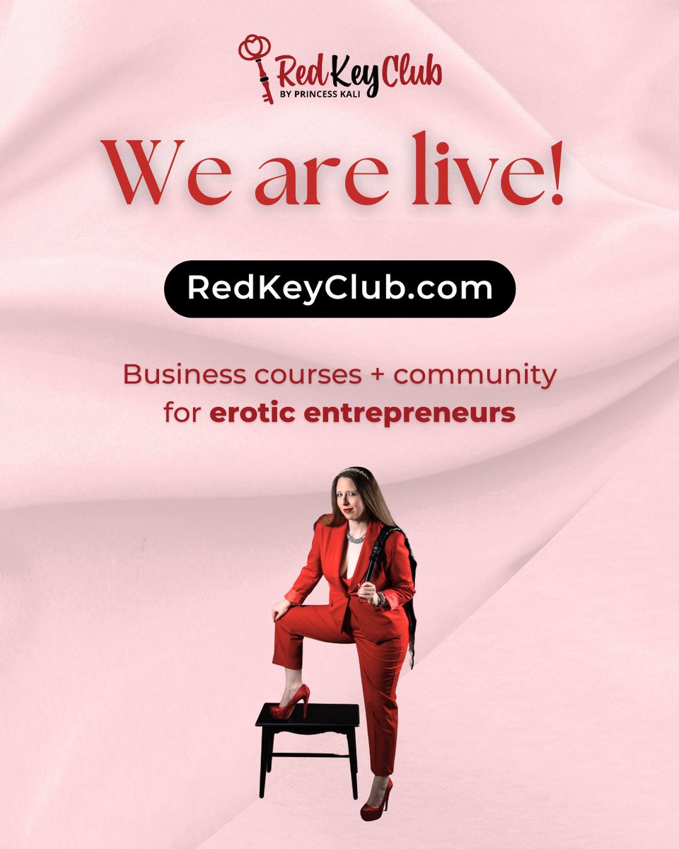 ThePrincessKali's tweet image. The new site is live! After four years of hosting the Red Key Club on Patreon, we're upgrading to RedKeyClub.com 🎉

This move means you can now track your progress on the self-guided courses directly on the site + ask questions in private SWer-only forums.