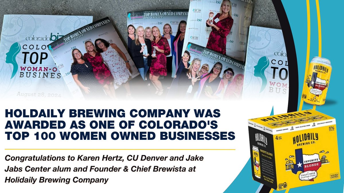 JakeJabsCenter's tweet image. Holidaily Brewing Company has received a Colorado Top 100 Woman-Owned Company award this week! Congratulations @HolidailyBrew

To learn more about Colorado Brewing Company read up on their latest news regarding their recent growth and expansion to Texas&amp;gt;  craftbrewingbusiness.com/packaging-dist….