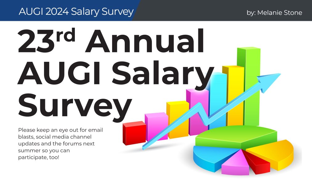 AUGI (@augi) on Twitter photo The Sept. issue of our #AUGIWORLD magazine features our reader's most favorite feature. The annual #SalarySurvey! You'll get present and past charts along with fun facts about the survey. All brought to you by Melanie Stone. Check it out on page 44 here 👉 smpl.is/9kyr5 The Sept. issue of our #AUGIWORLD magazine features our reader's most favorite feature. The annual #SalarySurvey! You'll get present and past charts along with fun facts about the survey. All brought to you by Melanie Stone. Check it out on page 44 here 👉 smpl.is/9kyr5
