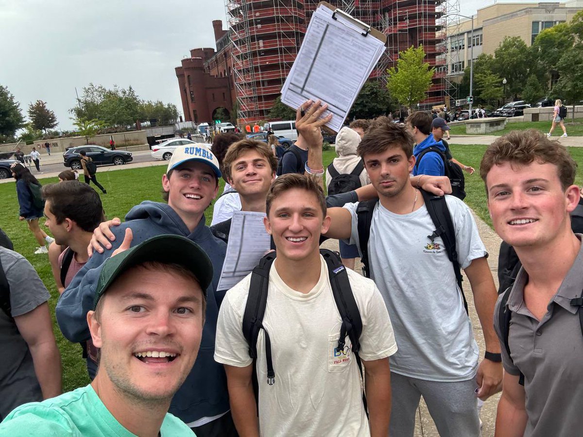 charliekirk11's tweet photo. 120 new voters in just 2 hours at the University of Wisconsin Madison, and we’re just getting started! 

This is how we win. This is how we take back the country. 🇺🇸

@tpaction https://t.co/BR4nbgWwdp