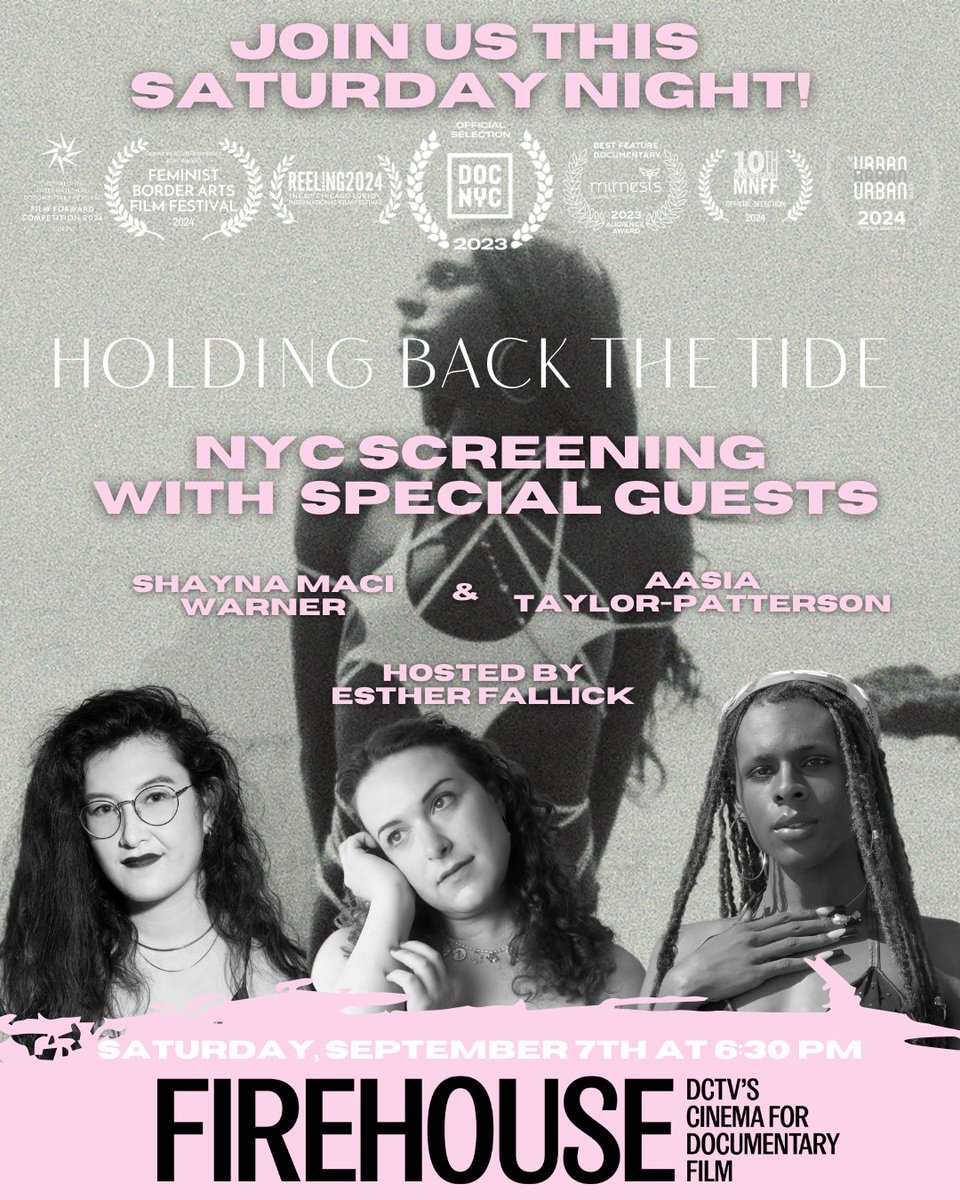 Another banger special guest announcement! Esther Fallick, Shayna Maci Warner, and our star Aasia Taylor-Patterson are going to rock <a href="/DCTVny/">DCTV</a> 's Firehouse Cinema after our screening this Saturday night! Get your tickets here: tinyurl.com/4uxv4ray