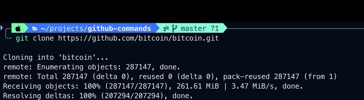 madhusgowda_'s tweet image. Day 02 / 30 of GitHub Command Challenge

Command: git clone

Explanation: Clones a repository into a new directory. This is used to copy an existing repository from a remote server to your local machine.

Example: git clone github.com/bitcoin/bitcoi…

History Fact: git clone was one…