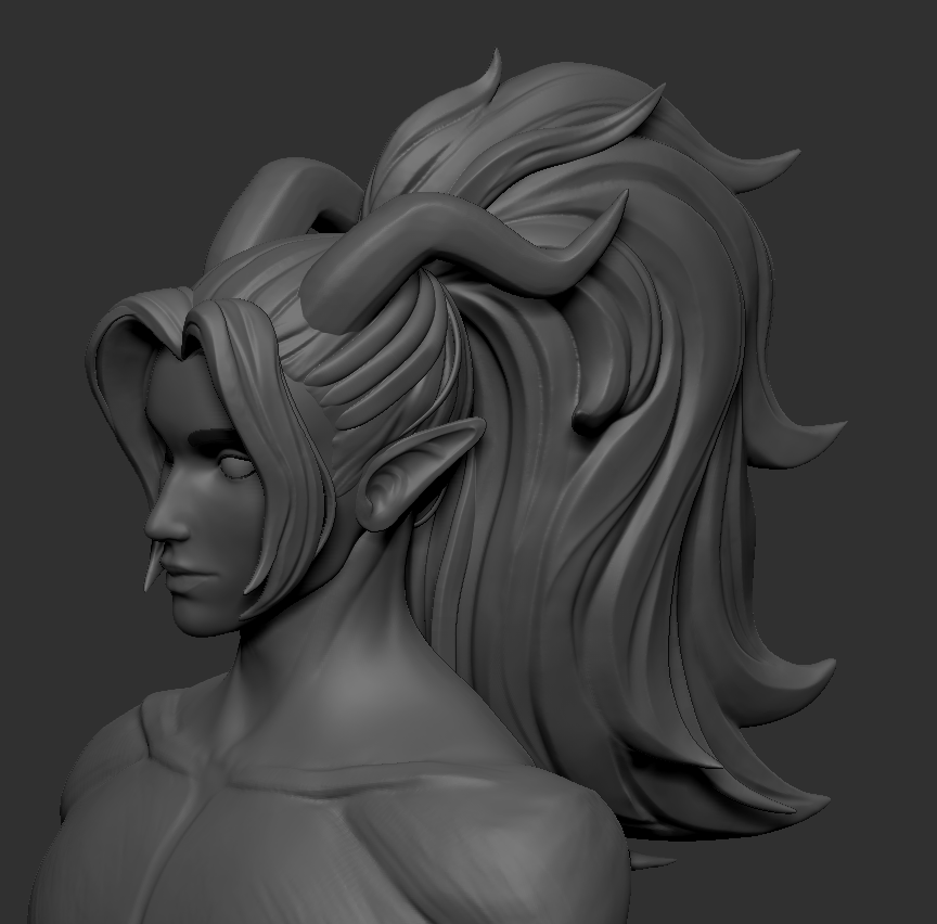 [WIP] Making a 3D model of a handsome demon

#3d #3dart #3dmodeling