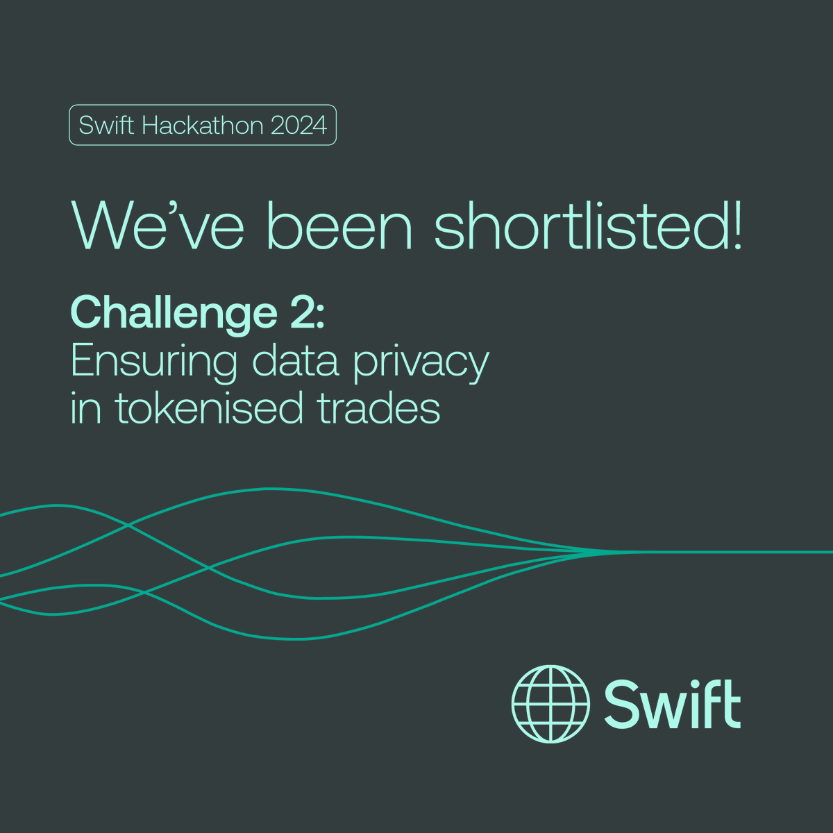 <a href="/Chrysalis_DAE/">Chrysalis DAE</a> is honored to have been shortlisted with our partners <a href="/GBRSedicii/">Sedicii</a> and @fostermoore in the <a href="/swiftcommunity/">Swift</a> 2024 #Hackathon. Winners will present their solutions <a href="/Sibos/">Sibos</a> 2024 in Beijing, China this October.