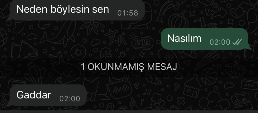 Bana bişiler oldu