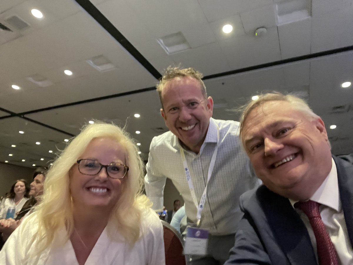 ClintonPMorris's tweet photo. Always good to be able to hang out with two of my favorite Utah ambassadors, Mayor @dawnmama6 and @MikeLMower at the annual @ULCTcitycafe conference. 👊❤️ #CitiesWork https://t.co/yJwzFsMkqB